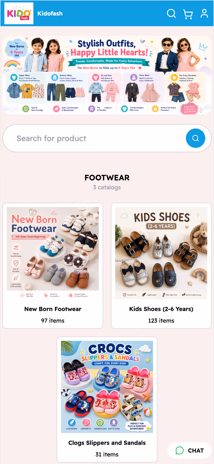 Kidofash — footwear store on Catafy